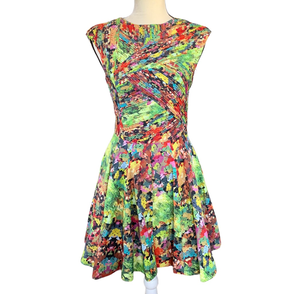 Camilla And Marc New Iris Circle Skirt Party Cocktail Dress In Secret Garden